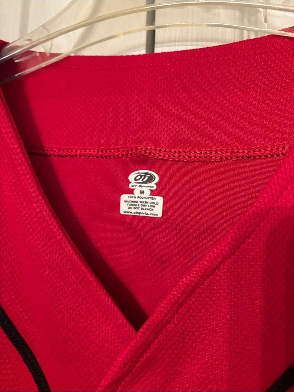 Indians Red Kids Baseball Jersey - Team Style Button-Up